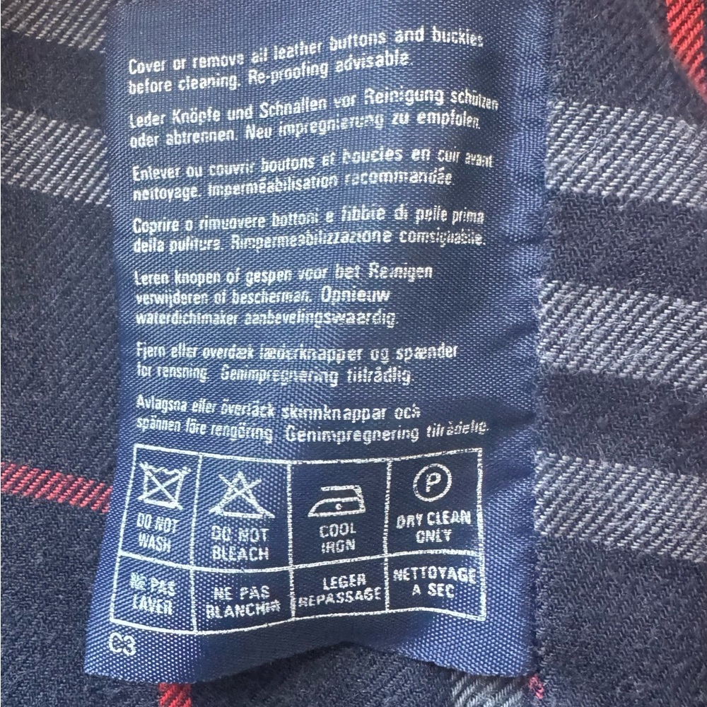 Authentic Vintage Burberry Navy Trench Coat Mens 42 Women’s 12/14 - Picture 10 of 12